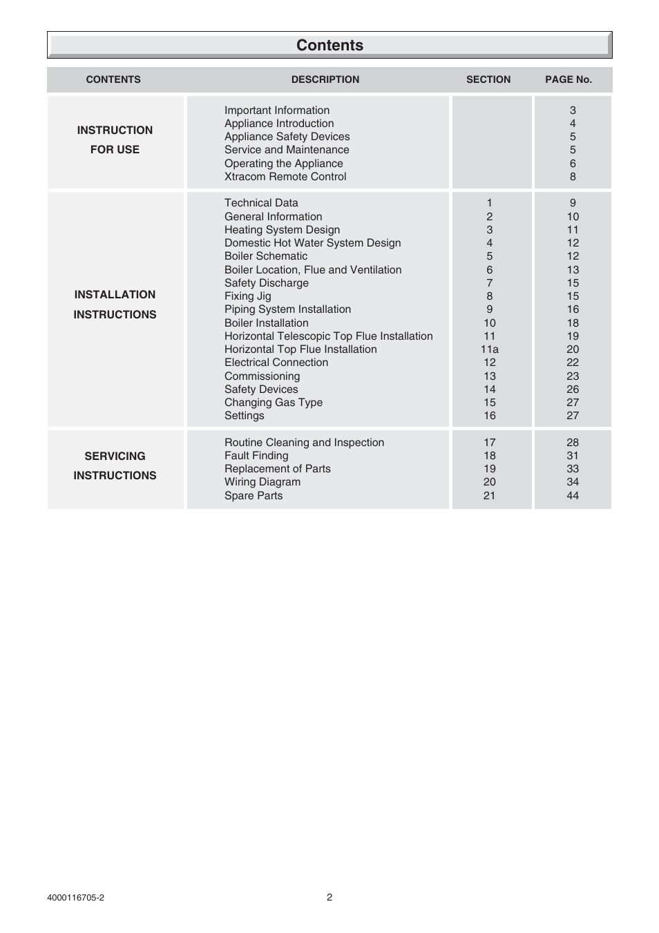 Glow-worm Xtramax User Manual | Page 2 / 44