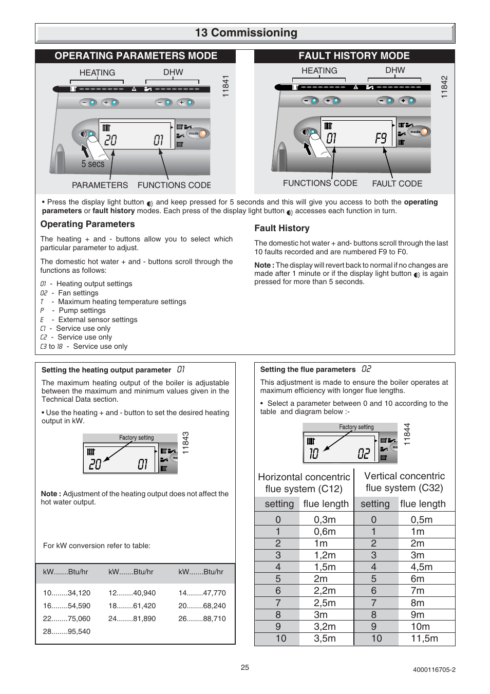 13 commissioning | Glow-worm Xtramax User Manual | Page 25 / 44