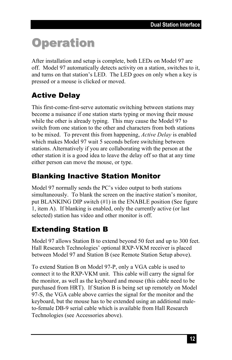 Hall Research 97-S User Manual | Page 13 / 20