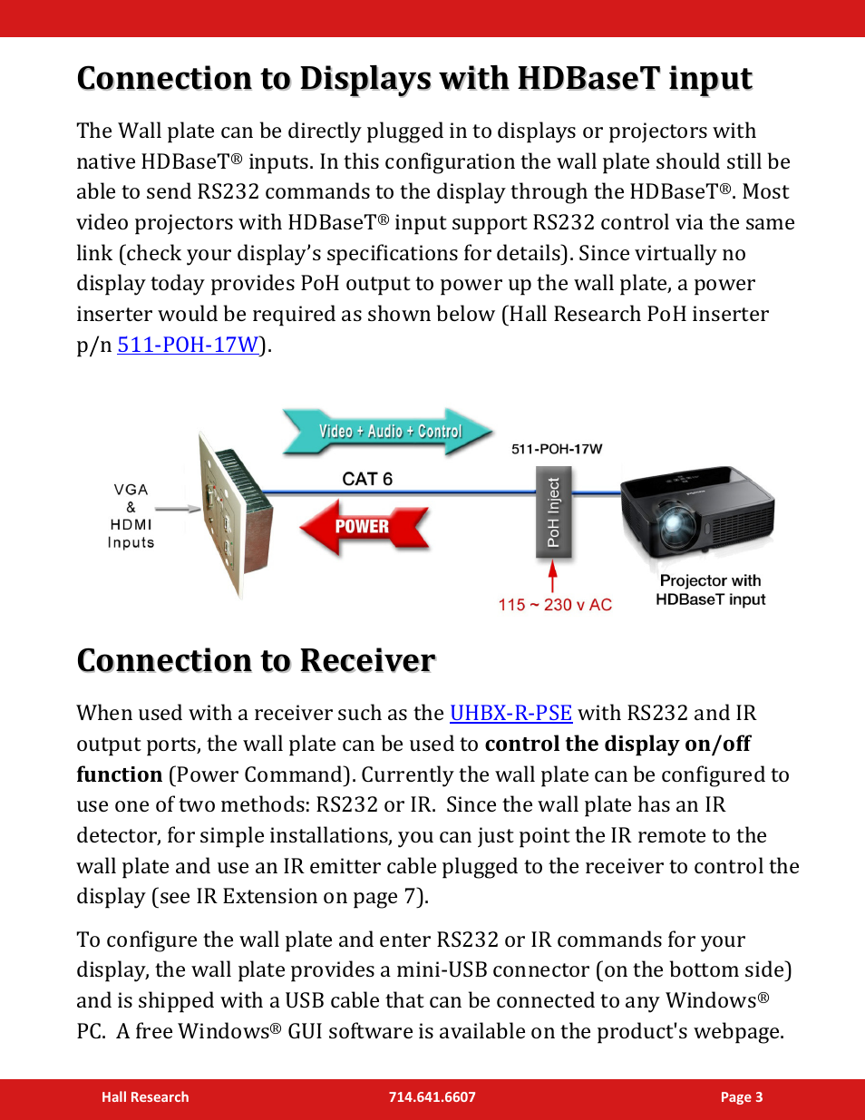 Hall Research UHBX-SW3-WP User Manual | Page 3 / 12
