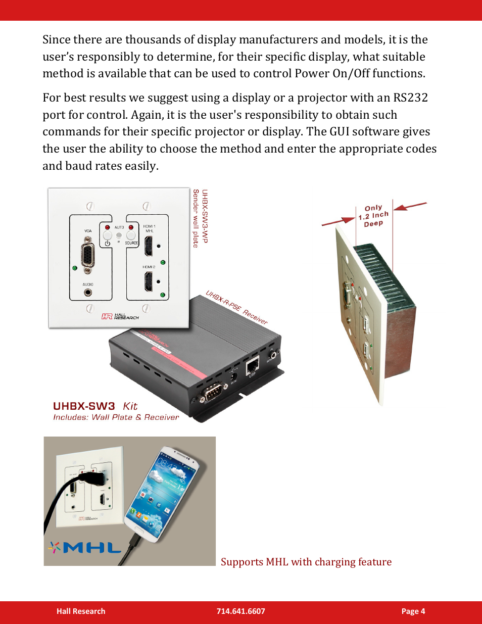 Hall Research UHBX-SW3-WP User Manual | Page 4 / 12