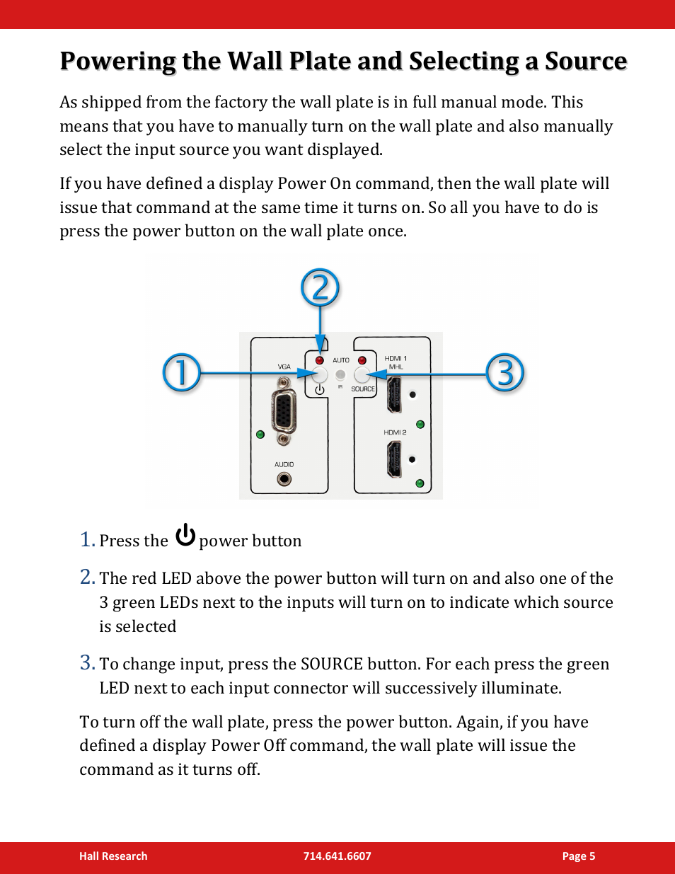 Hall Research UHBX-SW3-WP User Manual | Page 5 / 12