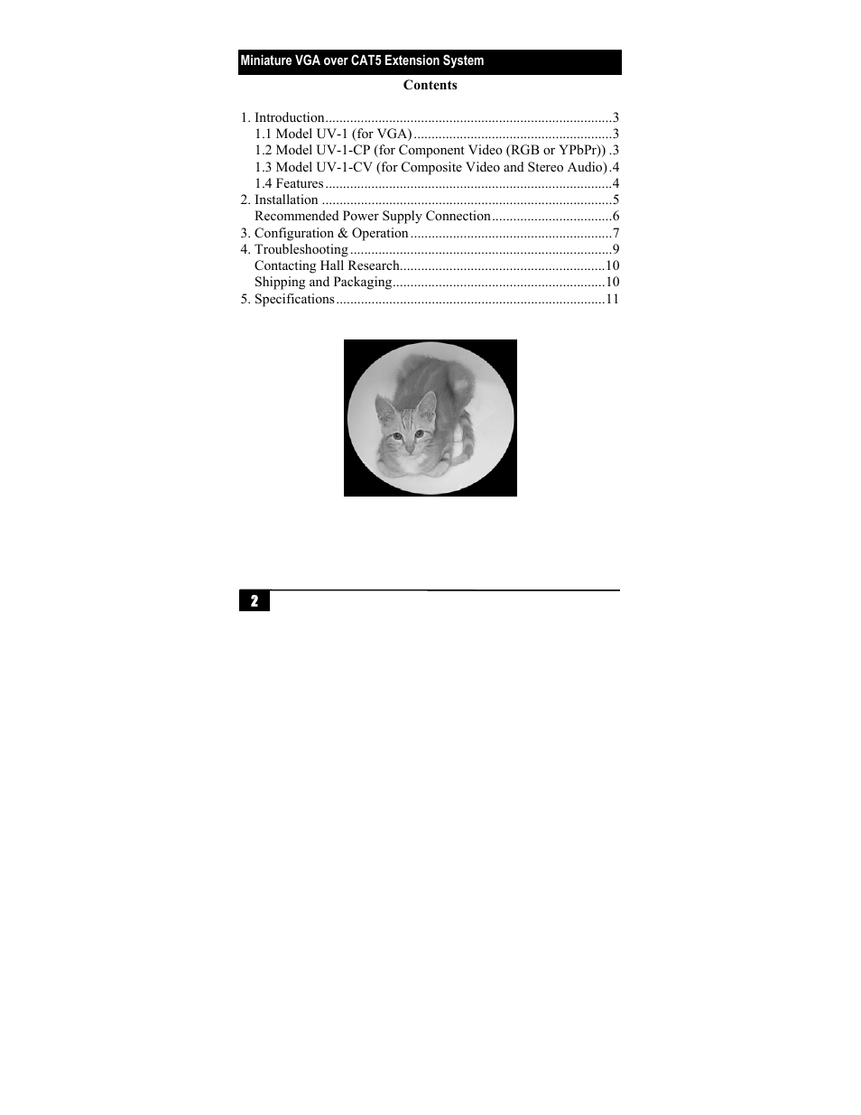 Hall Research UV1-CV User Manual | Page 4 / 16