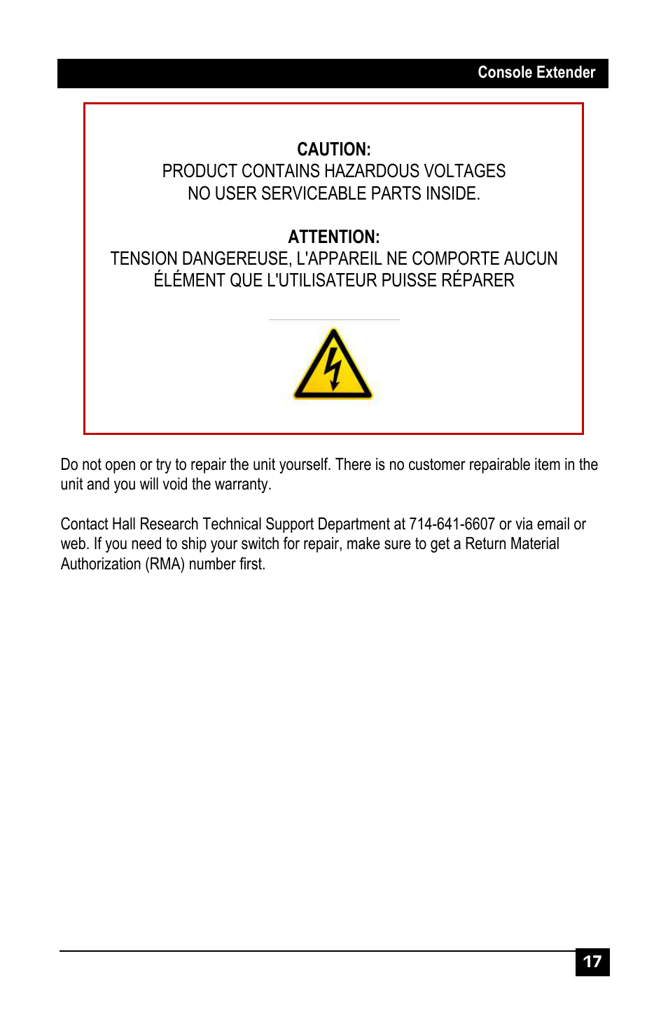 Hall Research U97-Ultra-2B-S User Manual | Page 16 / 18