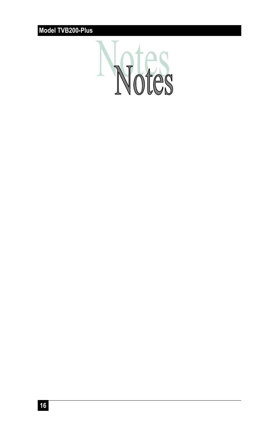 Hall Research TVB-200PLUS User Manual | Page 18 / 20