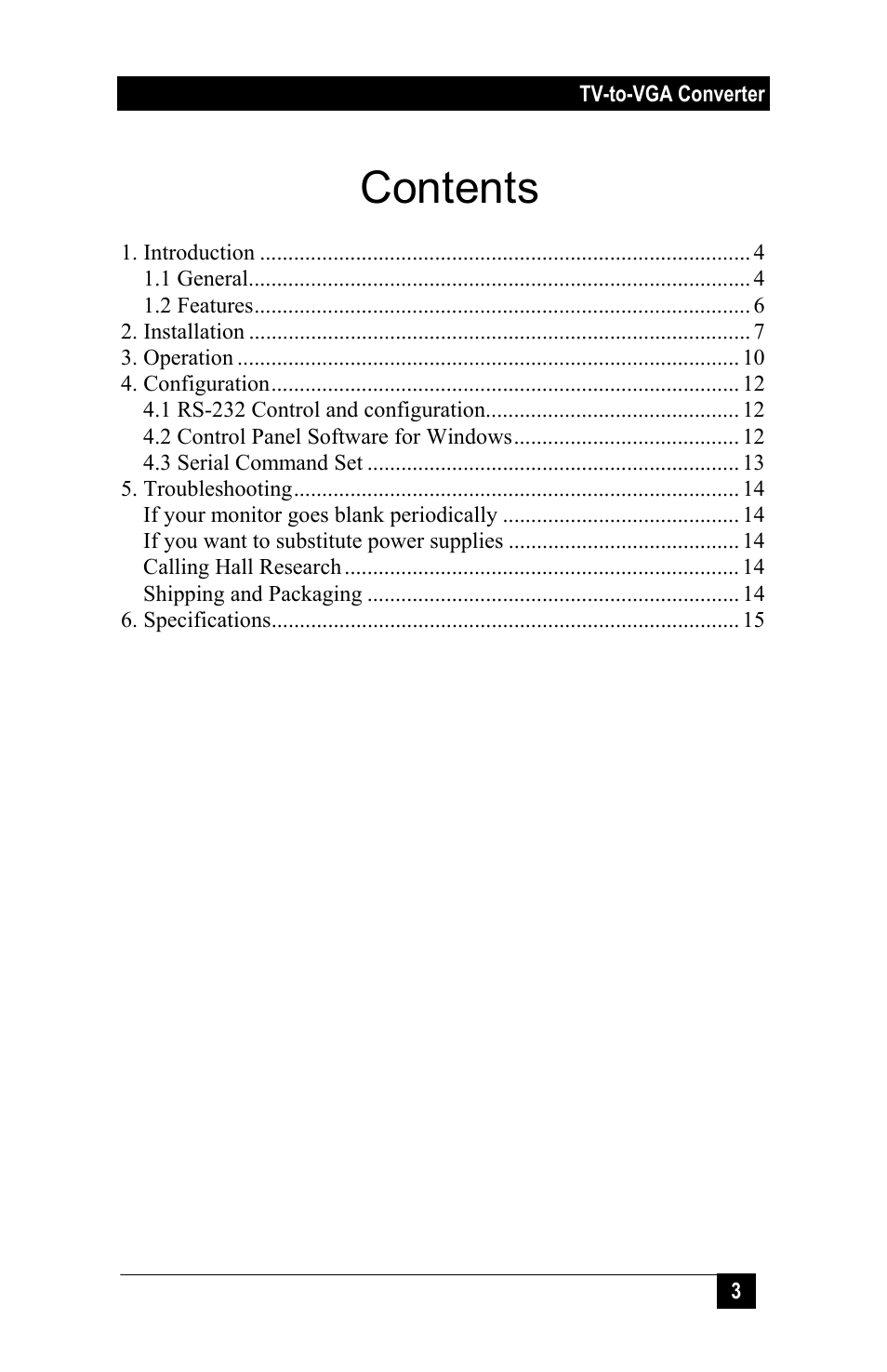 Hall Research TVB-200PLUS User Manual | Page 5 / 20