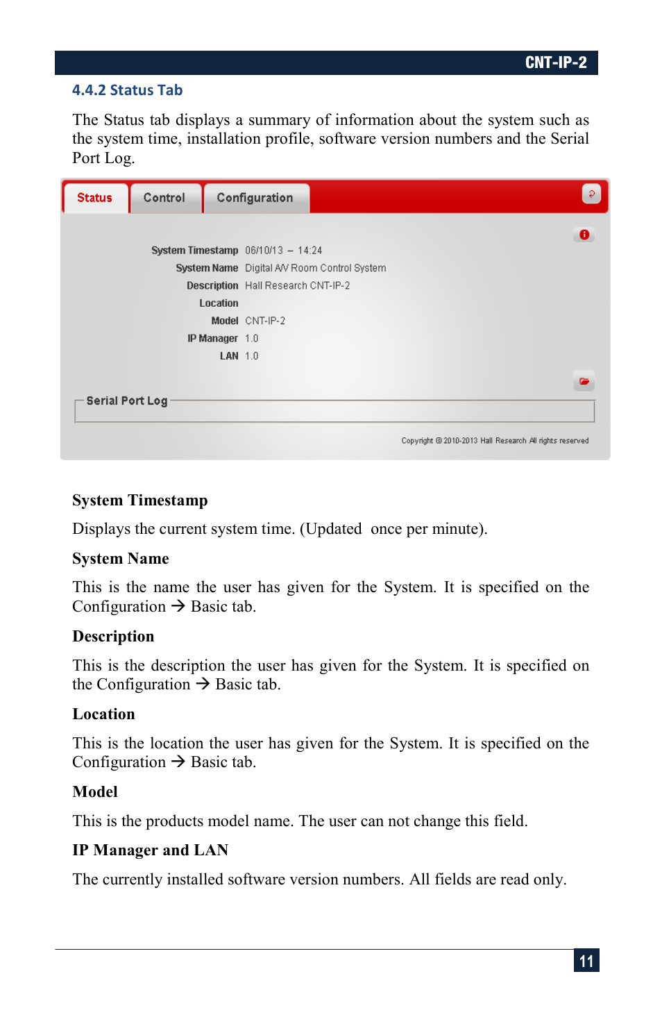 Hall Research CNT-IP-2 User Manual | Page 11 / 29