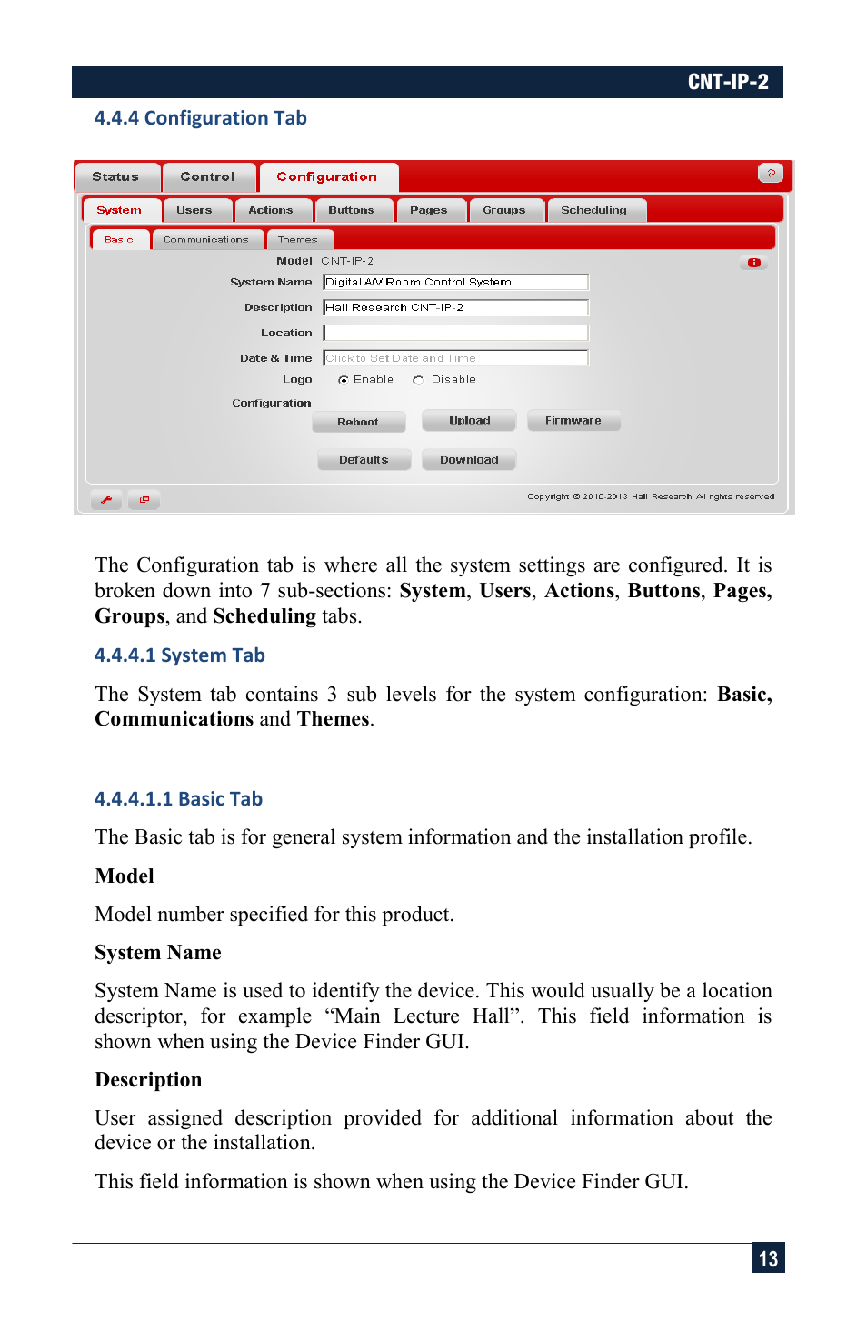 Hall Research CNT-IP-2 User Manual | Page 13 / 29