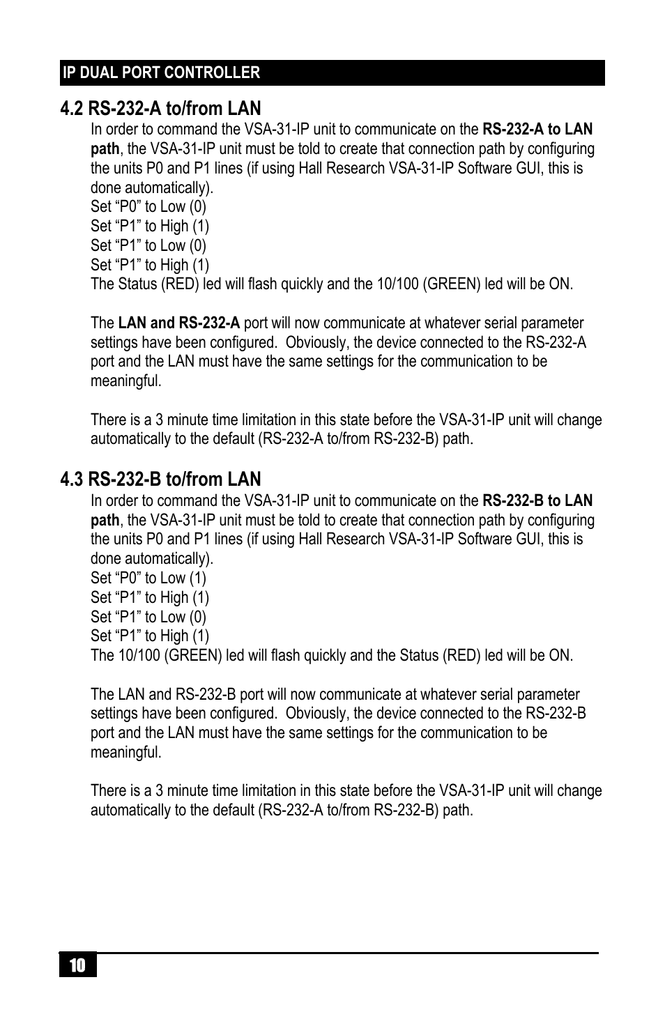 Hall Research VSA-31-IP User Manual | Page 12 / 24