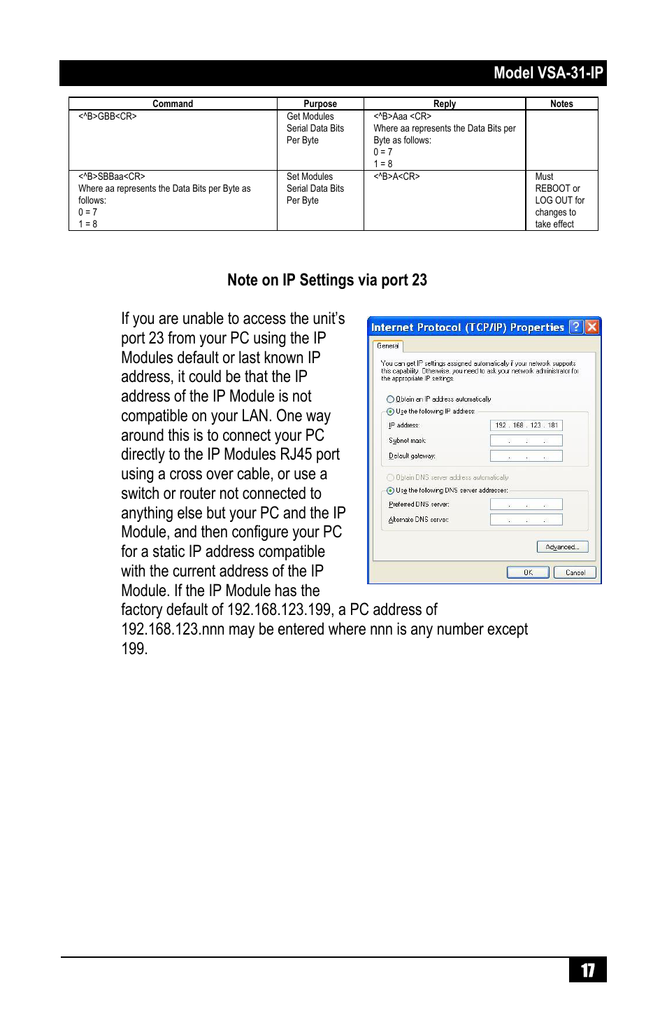 Model vsa-31-ip 17 | Hall Research VSA-31-IP User Manual | Page 19 / 24