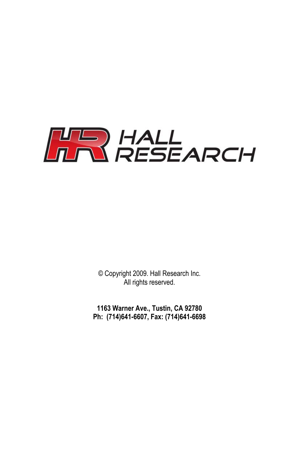 Hall Research VSA-31-IP User Manual | Page 24 / 24