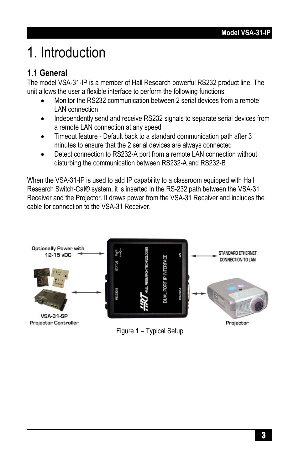 Introduction | Hall Research VSA-31-IP User Manual | Page 5 / 24