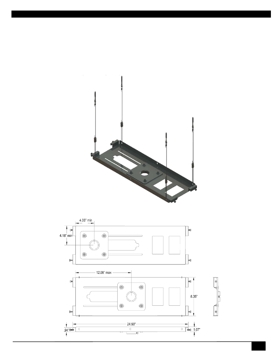 7 vsa-mnt, 1 vsa-mnt ceiling plate, Vsa-mnt | Hall Research VSA-51-R User Manual | Page 17 / 47