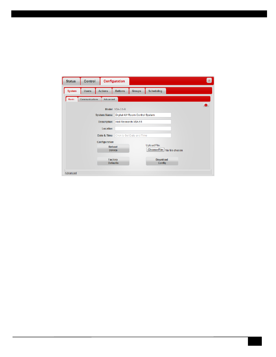 4 configuration, 1 system, 1 basic | Hall Research VSA-51-R User Manual | Page 33 / 47