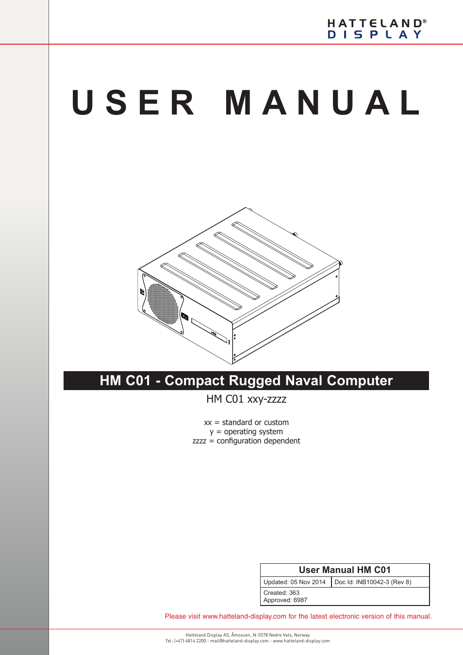 Hatteland Display HM C01 (Rugged) User Manual | 52 pages