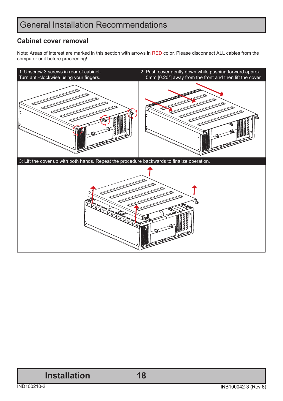 General installation recommendations installation | Hatteland Display HM C01 (Rugged) User Manual | Page 18 / 52