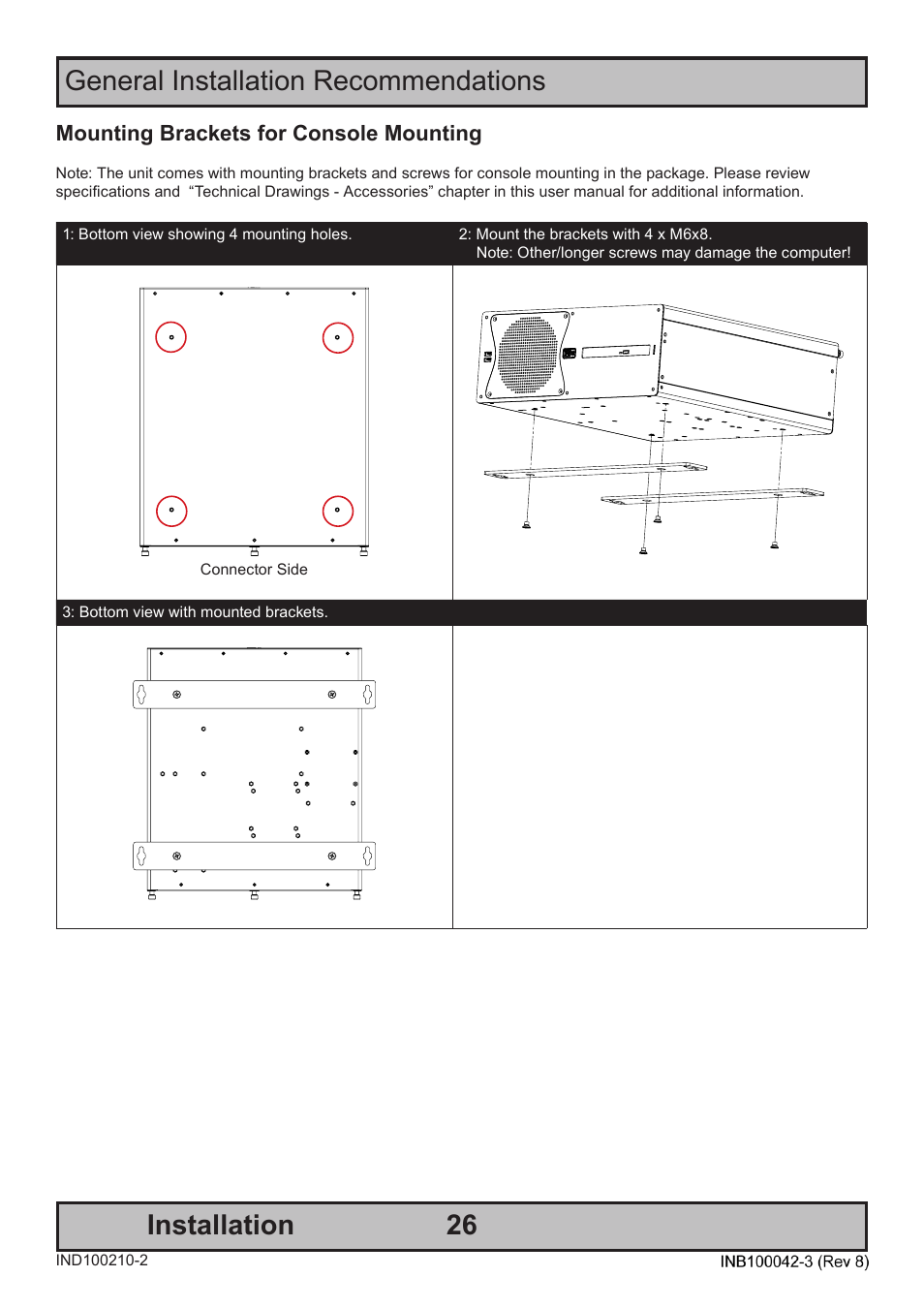 General installation recommendations installation | Hatteland Display HM C01 (Rugged) User Manual | Page 26 / 52