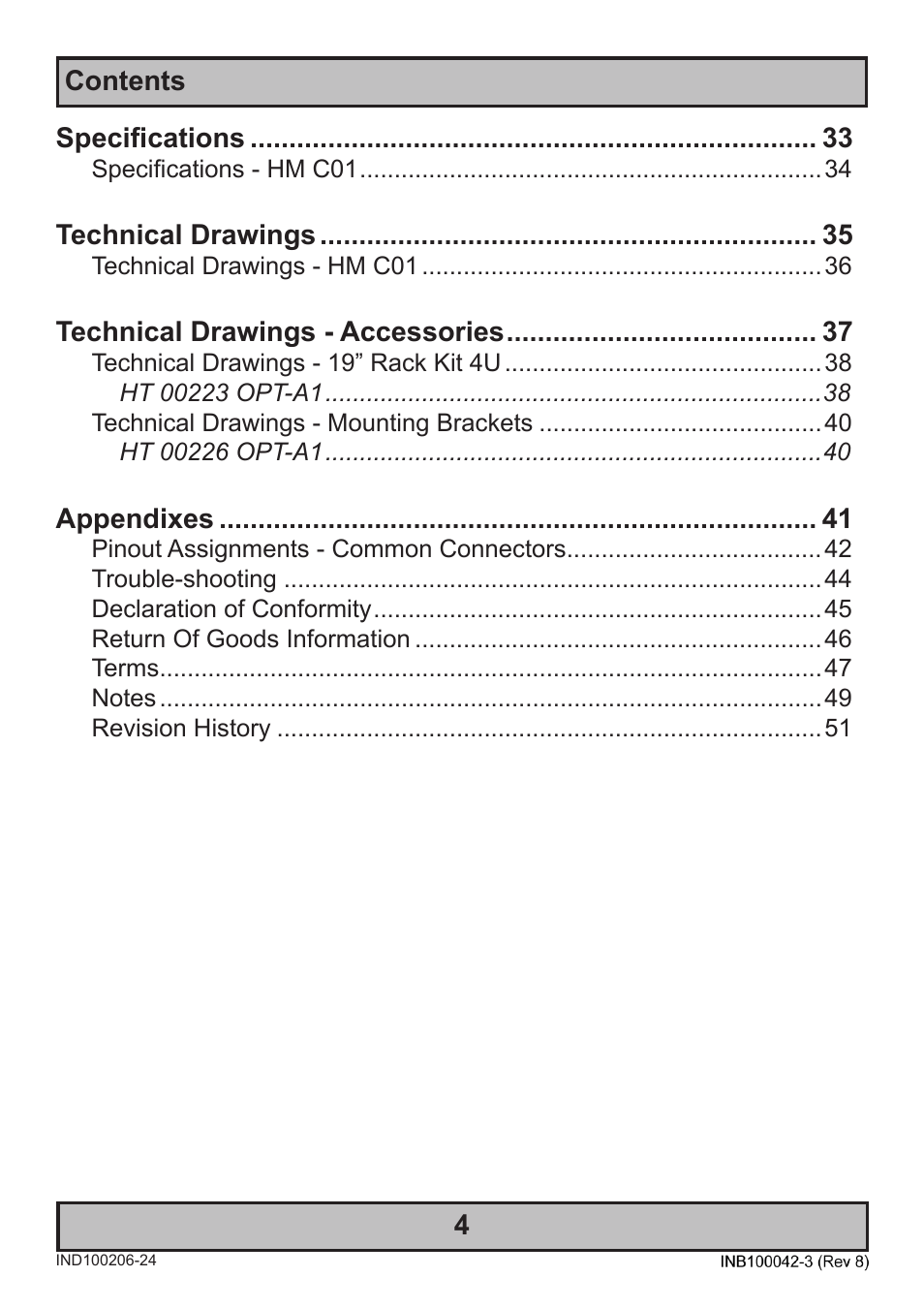 Hatteland Display HM C01 (Rugged) User Manual | Page 4 / 52