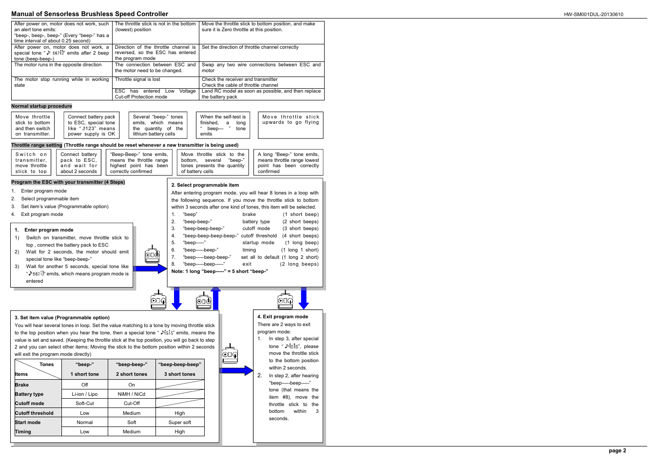 Hobbywing FlyFun-6A User Manual | Page 2 / 2