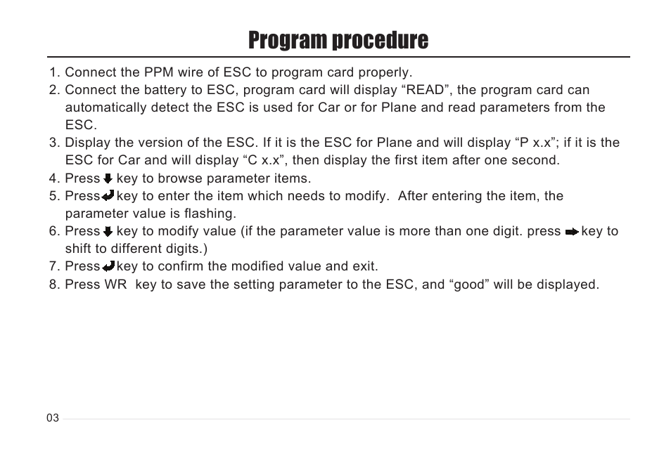 Program procedure | Imaxrc PCard-FA User Manual | Page 4 / 8