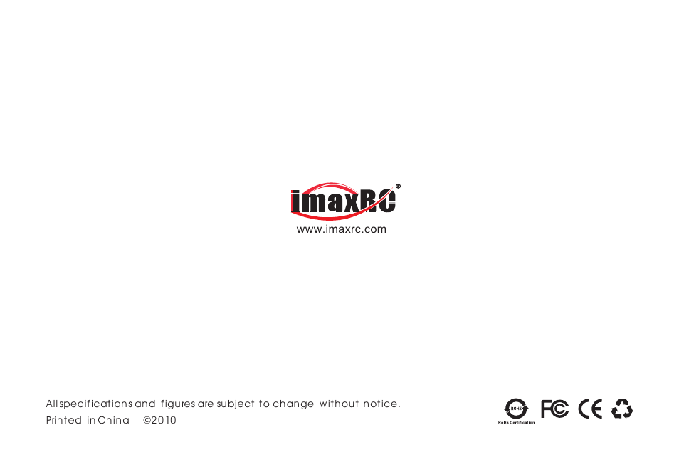 Imaxrc 60A-SW User Manual | Page 12 / 12