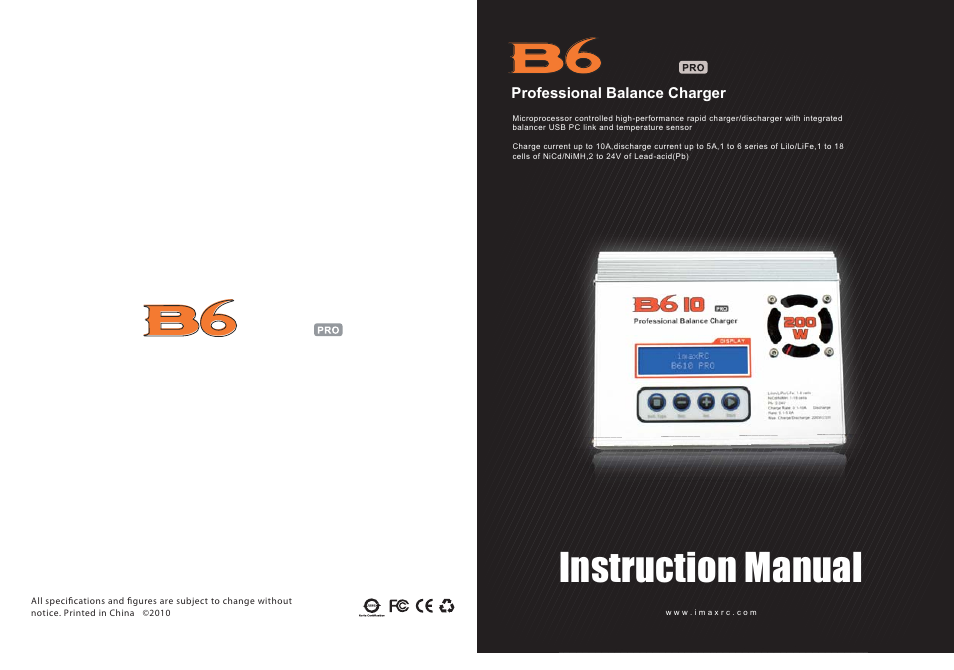 Imaxrc B610-PRO User Manual | 13 pages