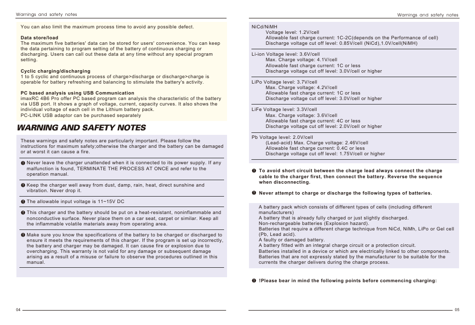 Imaxrc 4B6-PRO User Manual | Page 4 / 13