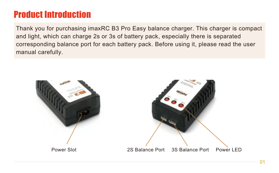 Product introduction | Imaxrc B3-Compact User Manual | Page 2 / 6