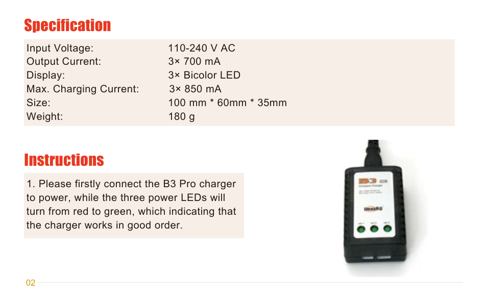 Imaxrc B3-Compact User Manual | Page 3 / 6