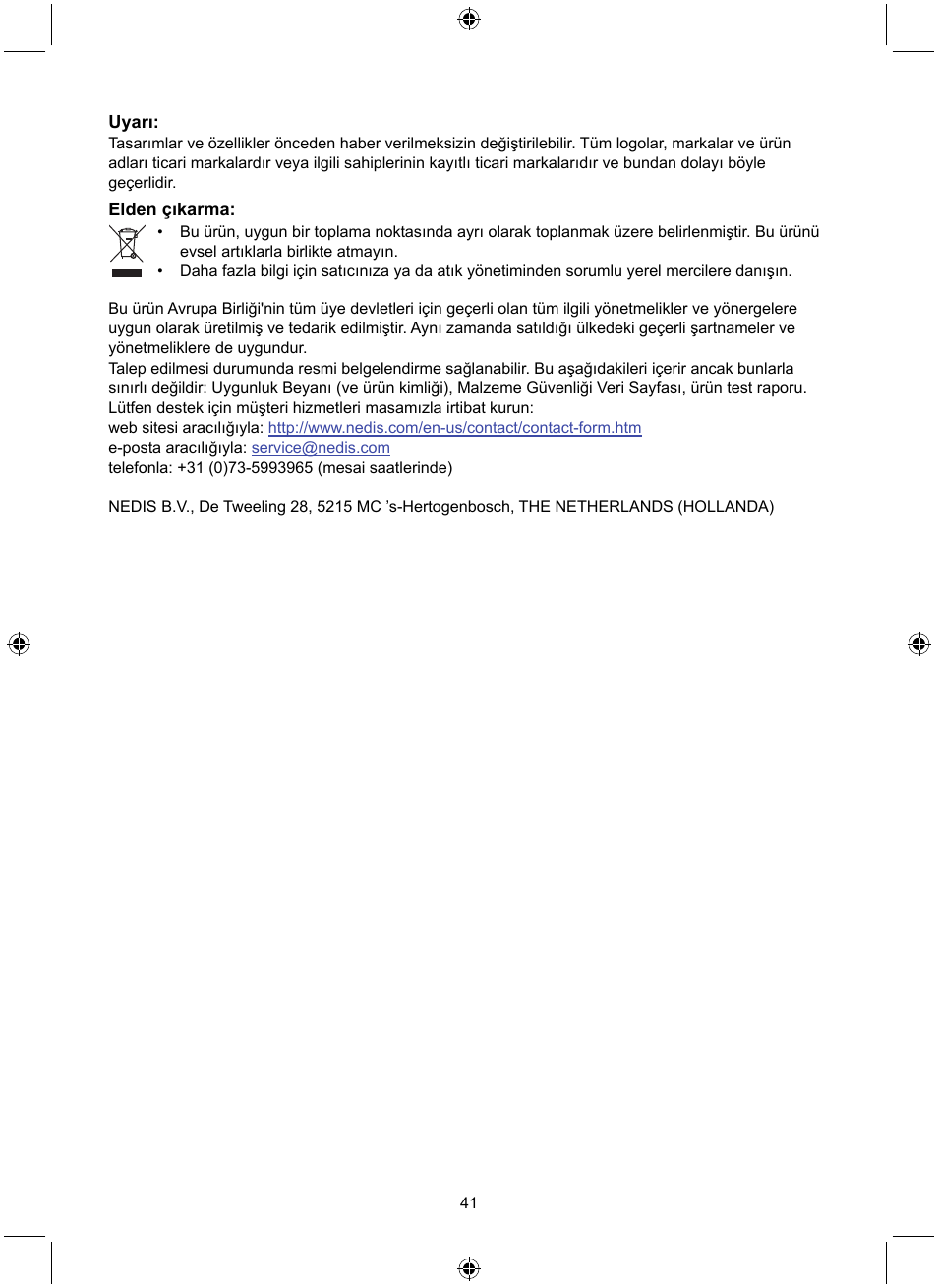 Konig Electronic Dummy outdoor camera User Manual | Page 41 / 41