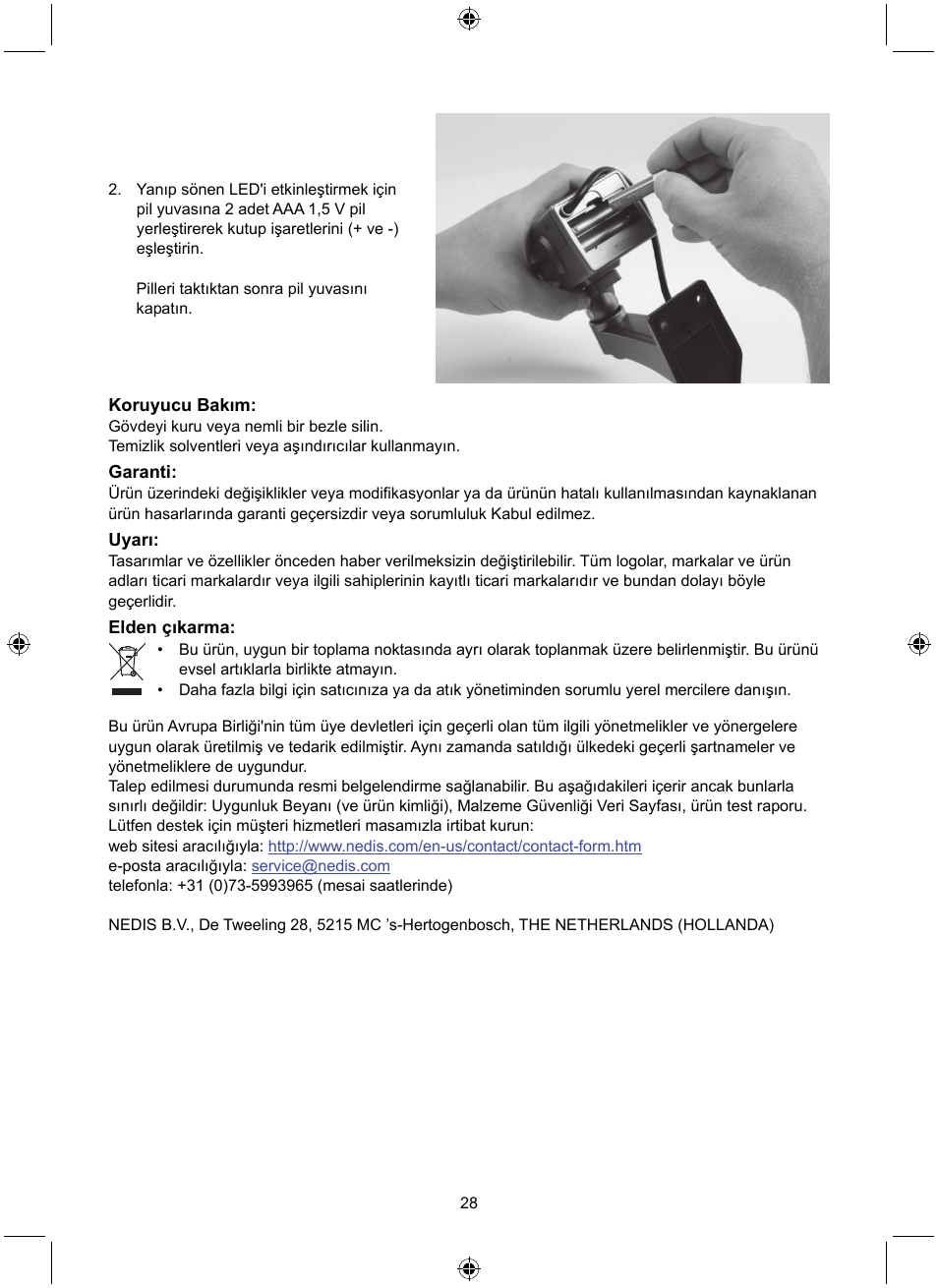 Konig Electronic Dummy indoor camera User Manual | Page 28 / 28