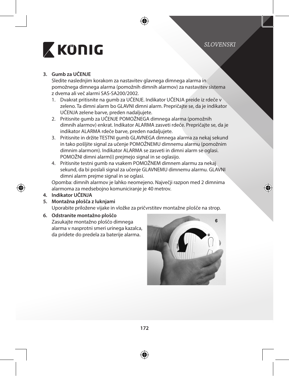 Konig Electronic Duo-pack wireless interconnectable smoke alarm User Manual | Page 172 / 176