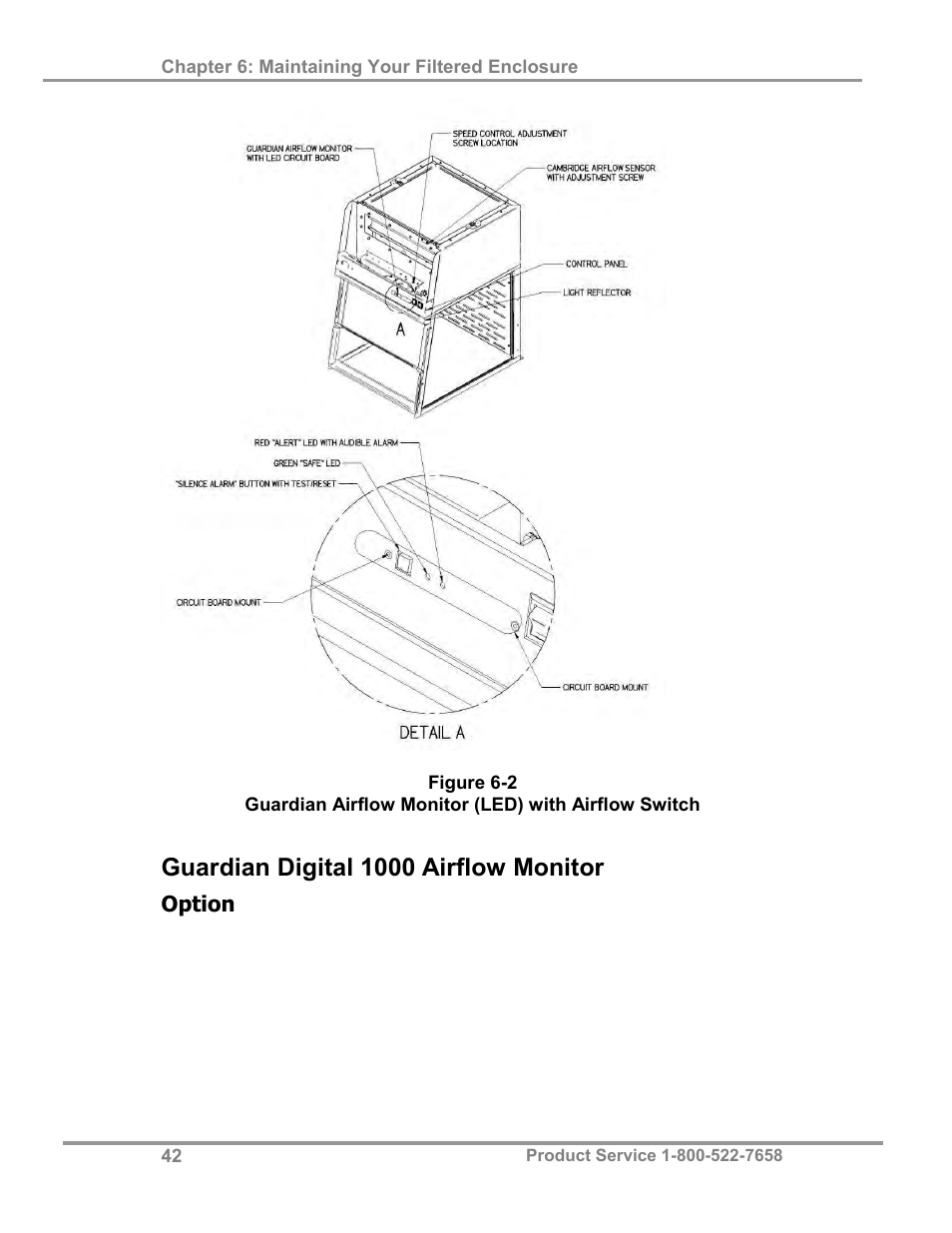Guardian digital 1000 airflow monitor | Labconco XPert Filtered Balance Stations 3962622 User Manual | Page 46 / 81