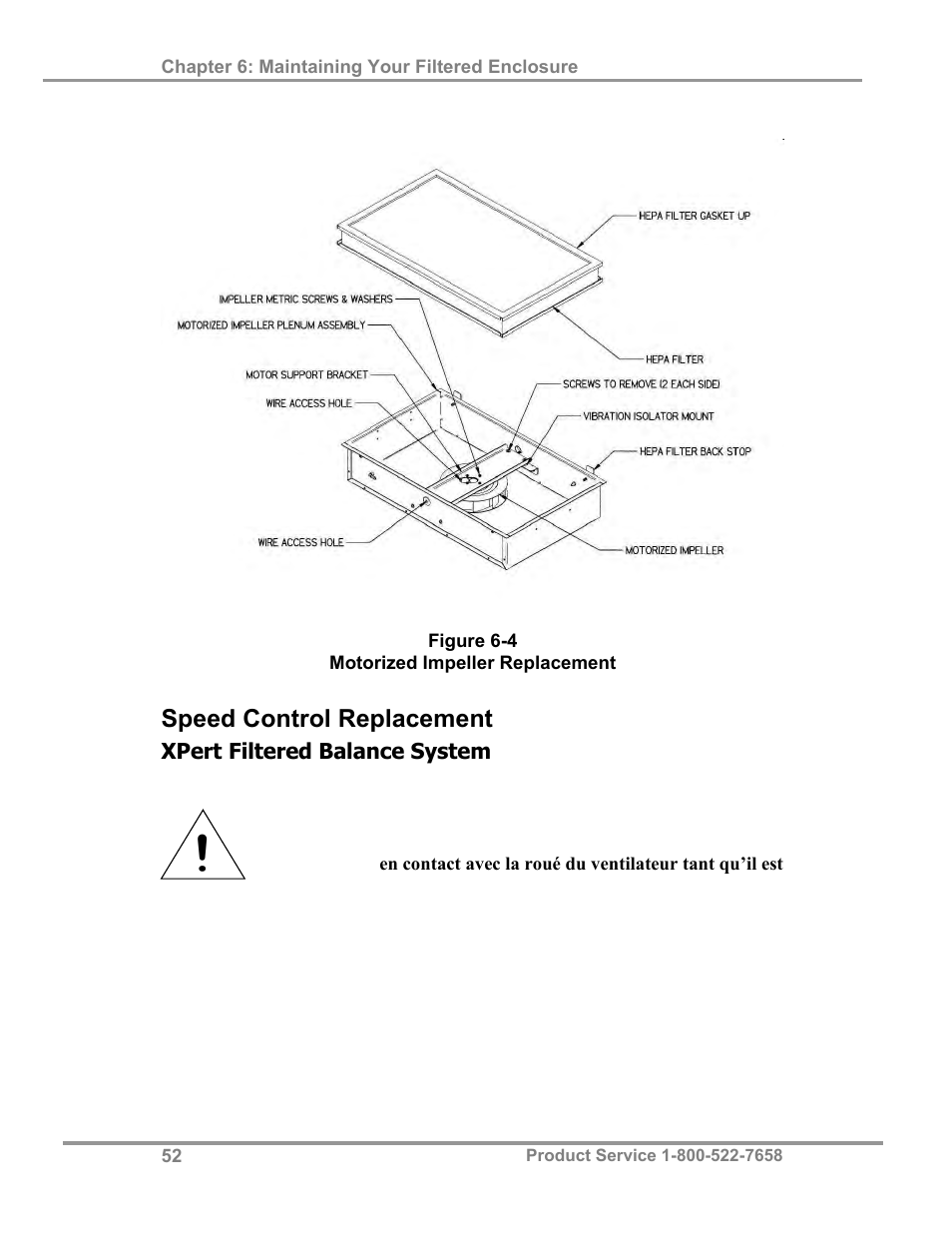 Speed control replacement | Labconco XPert Filtered Balance Stations 3962622 User Manual | Page 56 / 81