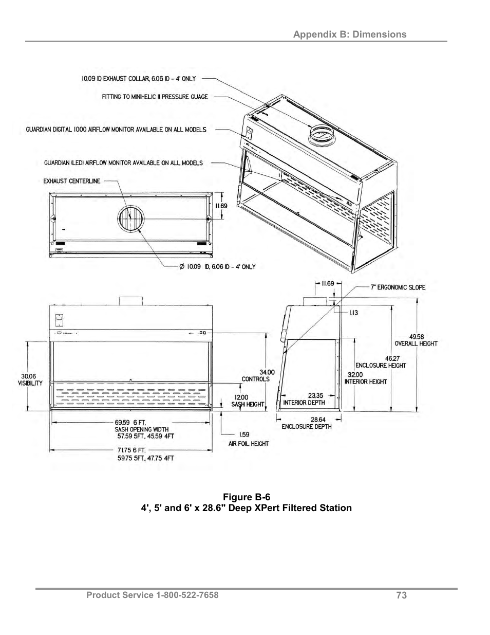 Labconco XPert Filtered Balance Stations 3962622 User Manual | Page 77 / 81