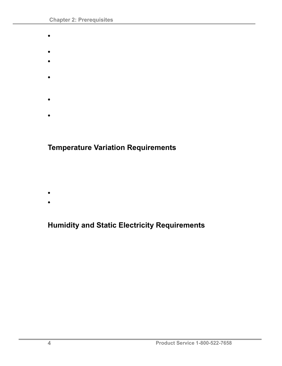 Temperature variation requirements, Humidity and static electricity requirements | Labconco XPert Filtered Balance Stations 3962622 User Manual | Page 8 / 81