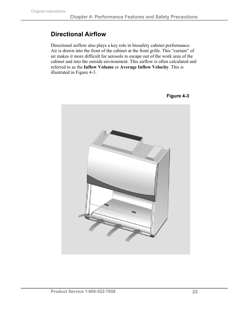 Directional airflow | Labconco Biological Safety Cabinets 34269 Series User Manual | Page 29 / 77