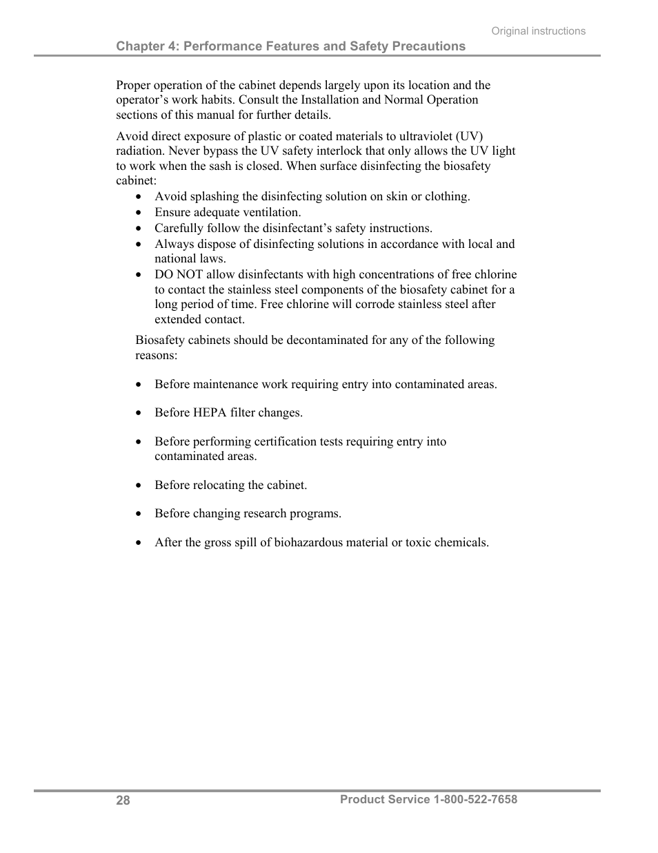Labconco Biological Safety Cabinets 34269 Series User Manual | Page 34 / 77