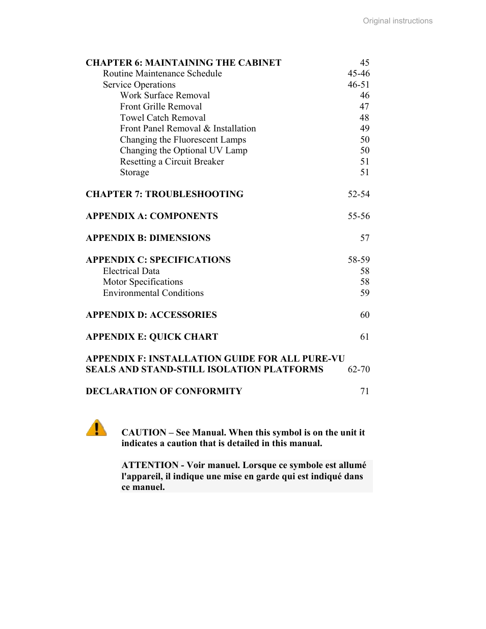 Labconco Biological Safety Cabinets 34269 Series User Manual | Page 6 / 77