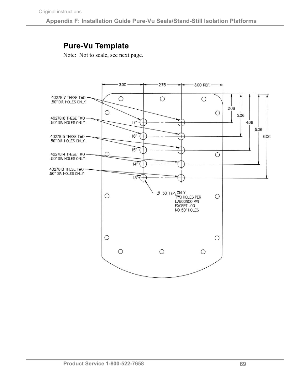 Pure-vu template | Labconco Biological Safety Cabinets 34269 Series User Manual | Page 75 / 77