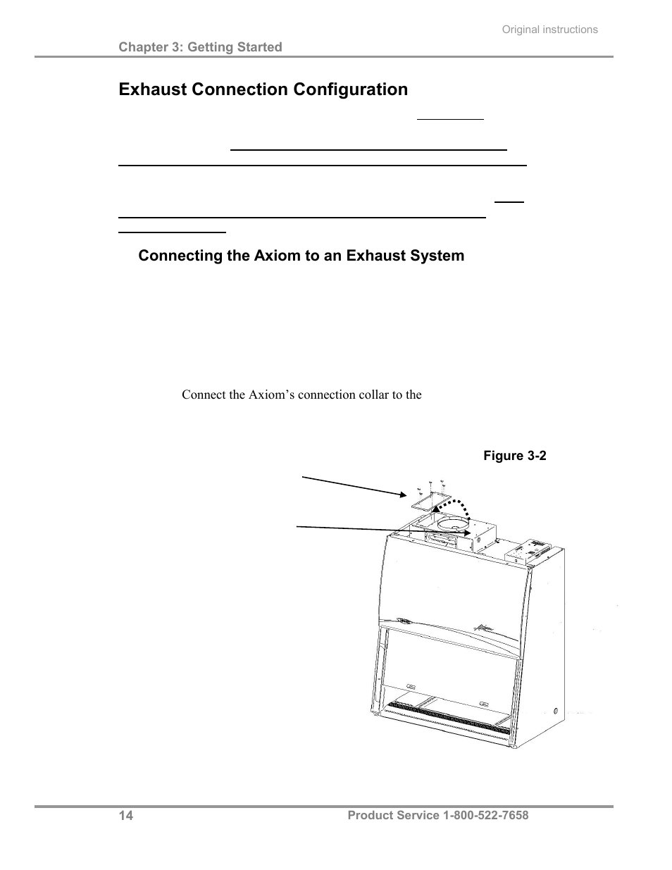 Exhaust connection configuration | Labconco Biological Safety Cabinets 30468 Series User Manual | Page 20 / 71