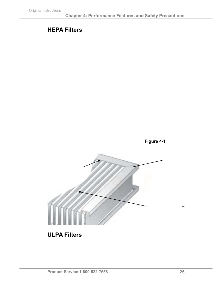 Hepa filters, Ulpa filters | Labconco Biological Safety Cabinets 30468 Series User Manual | Page 31 / 71