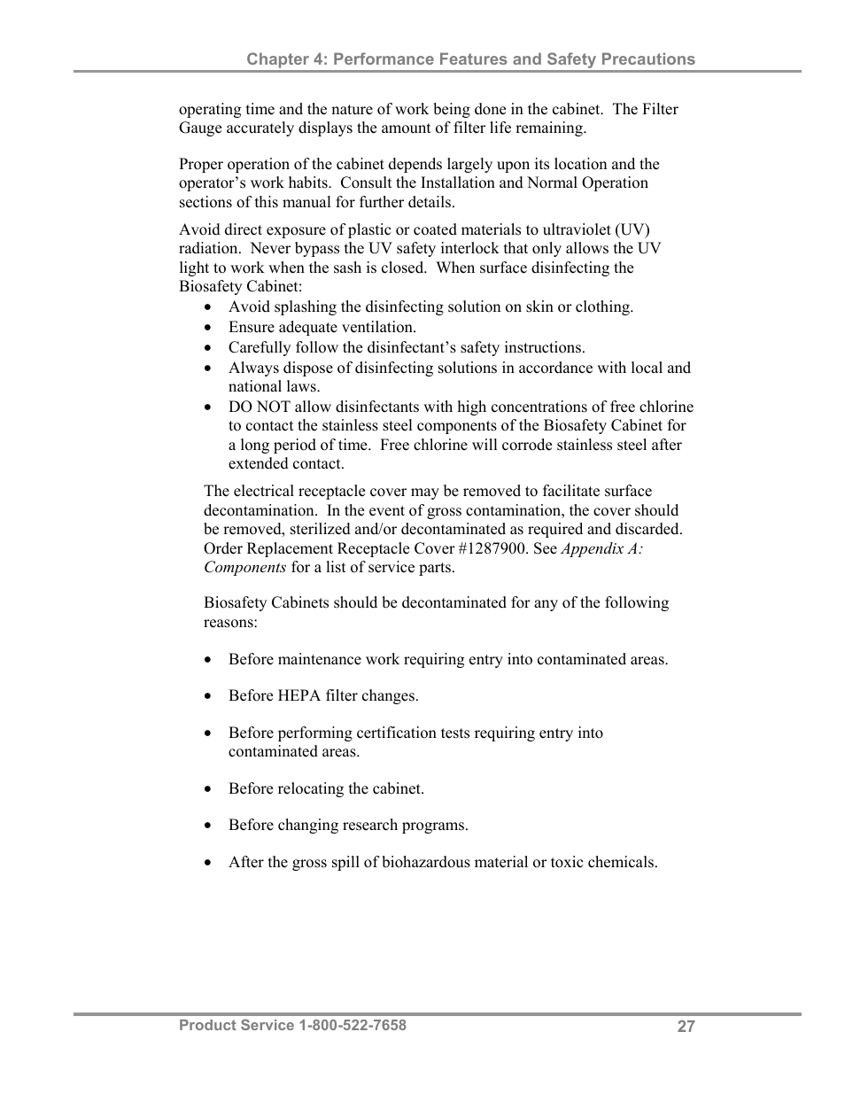 Labconco Biological Safety Cabinets 34609 Series User Manual | Page 32 / 85