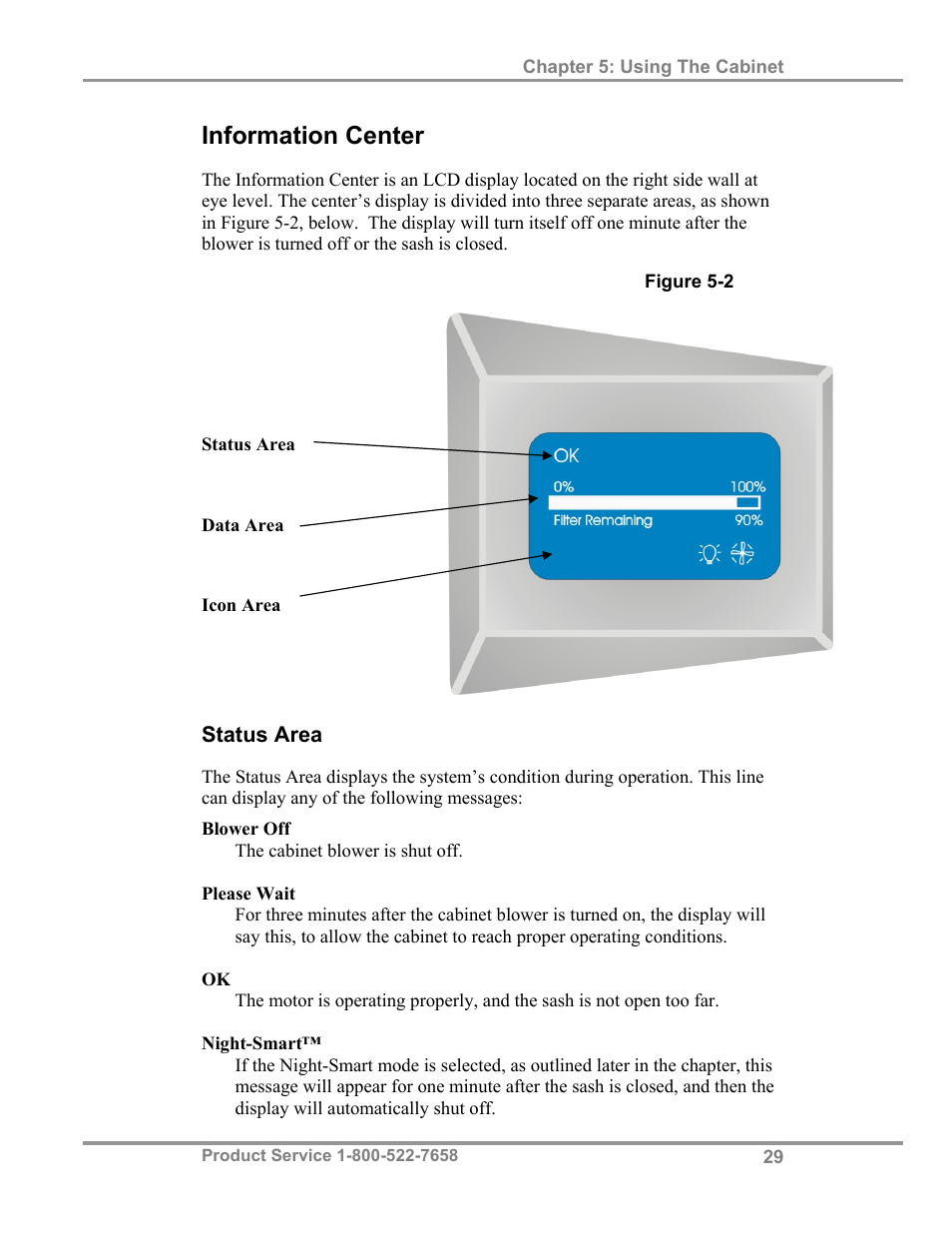 Information center | Labconco Biological Safety Cabinets 34609 Series User Manual | Page 34 / 85
