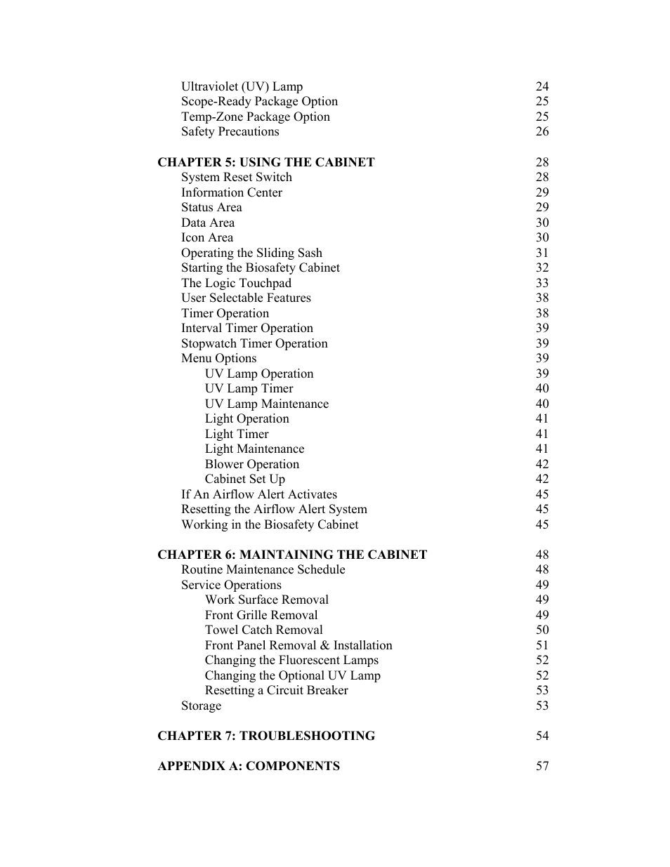 Labconco Biological Safety Cabinets 34609 Series User Manual | Page 4 / 85