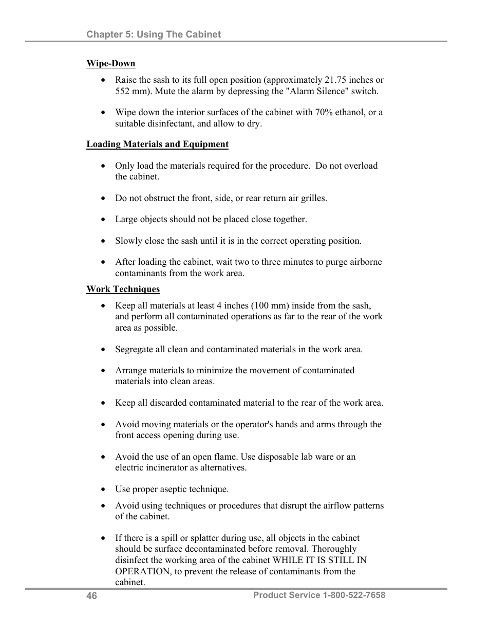 Labconco Biological Safety Cabinets 34609 Series User Manual | Page 51 / 85