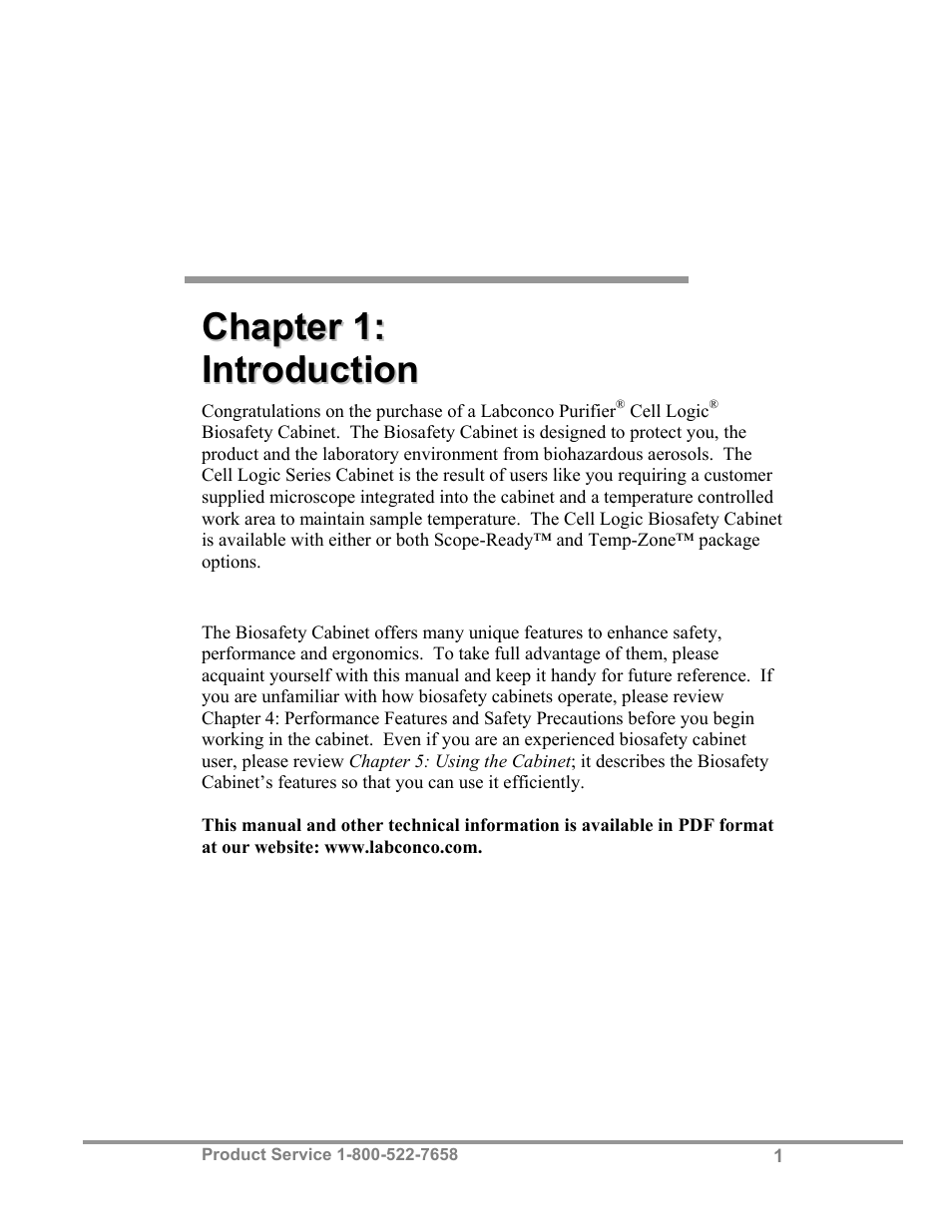 Labconco Biological Safety Cabinets 34609 Series User Manual | Page 6 / 85