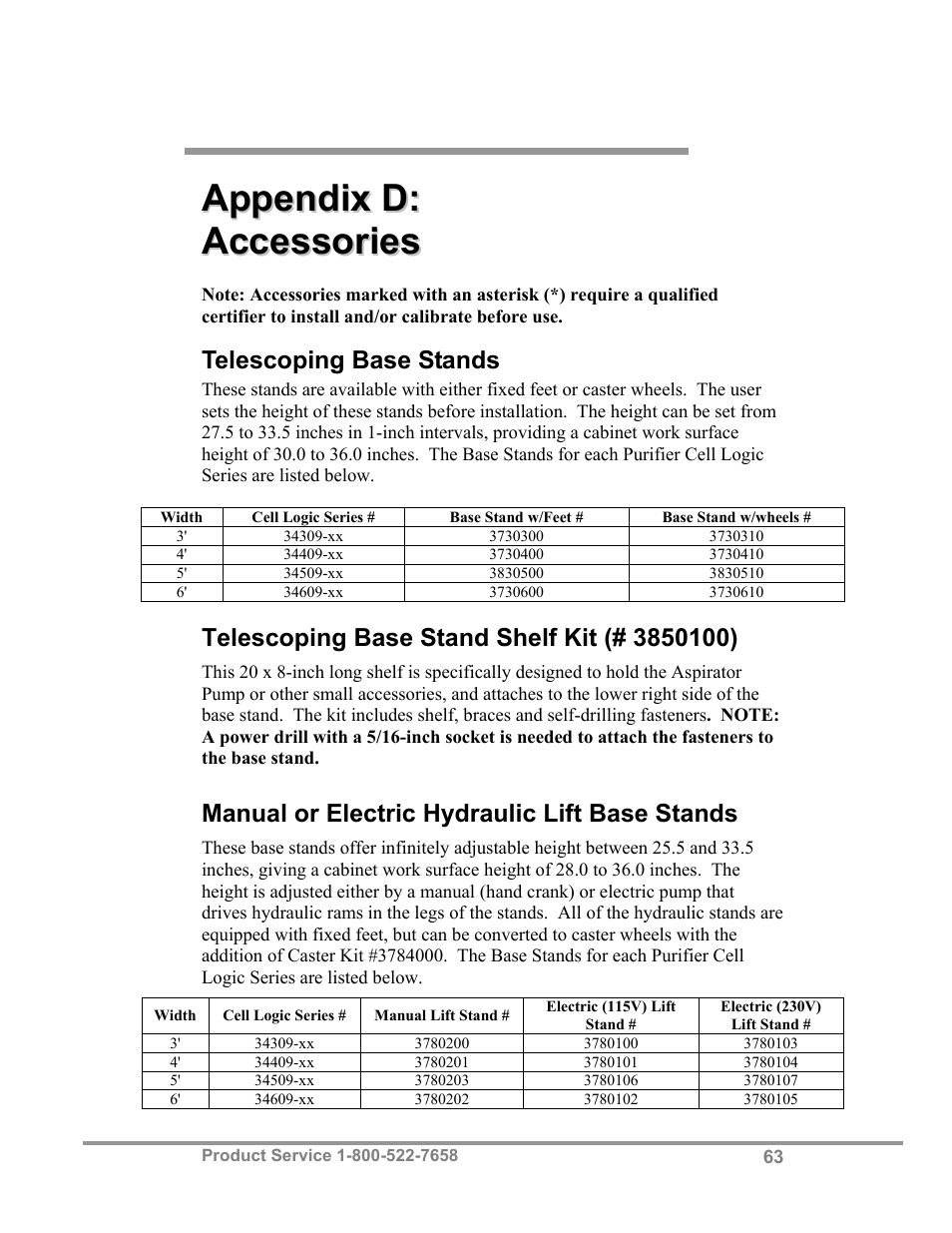 Labconco Biological Safety Cabinets 34609 Series User Manual | Page 68 / 85