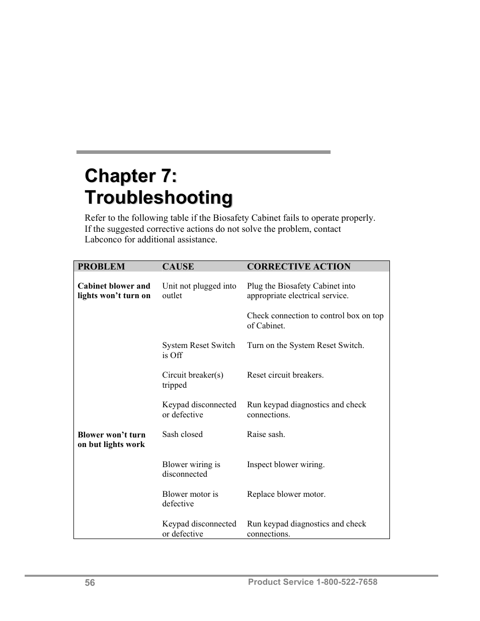 Labconco Biological Safety Cabinets 34610 Series User Manual | Page 61 / 85