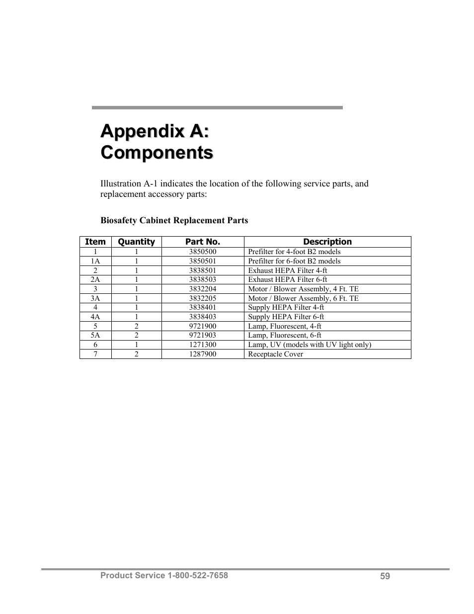 Labconco Biological Safety Cabinets 34610 Series User Manual | Page 64 / 85